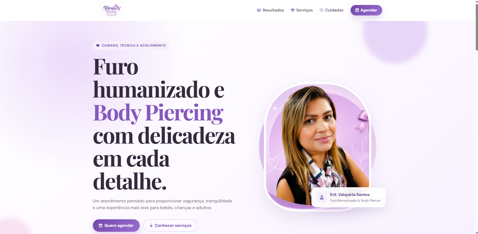 Pérola Baby - Furo Humanizado e Body Piercing